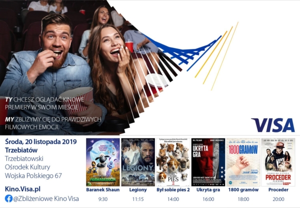 Zbliżeniowe Kino Visa- już 20 listopada.